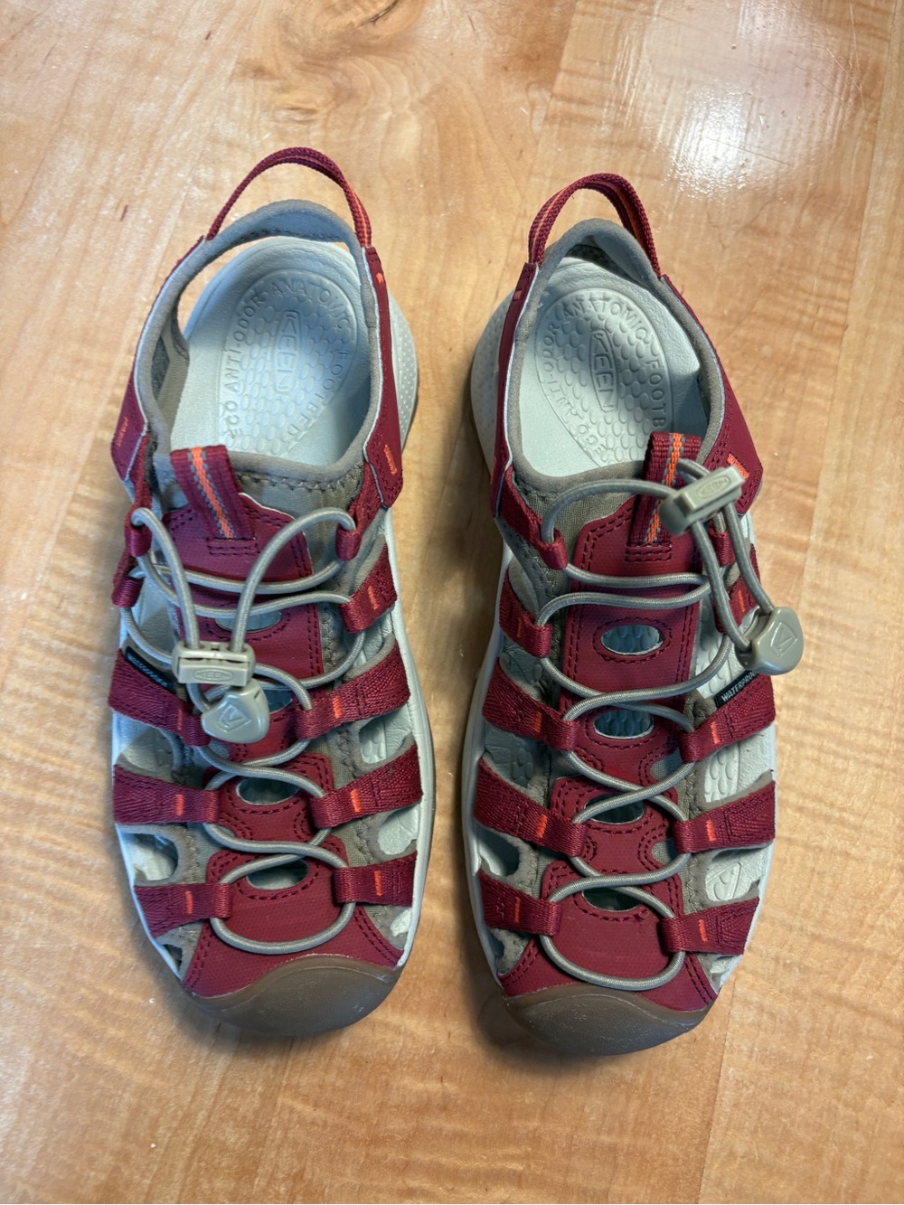 Keen Women's Burgundy and Gray Outdoor Sandals